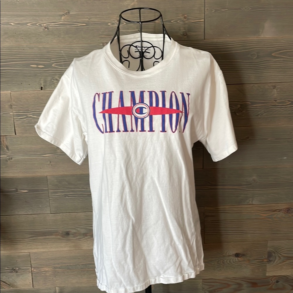 Champion White T-Shirt with Logo